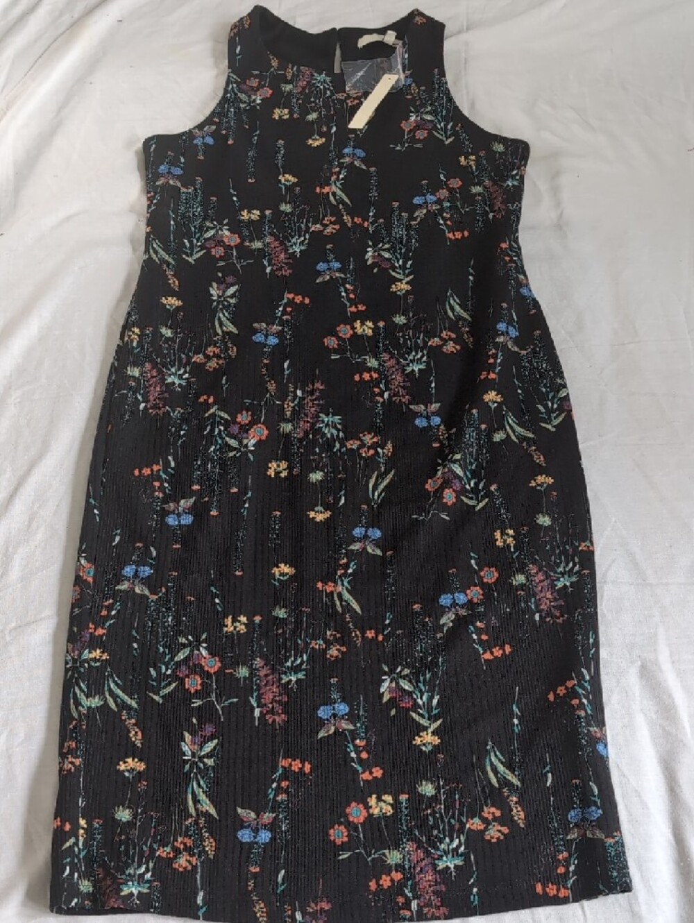 june & hudson Black Floral Sleeveless Dress